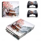 Chinese house decal skin sticker for PS4 Pro console and controllers
