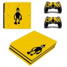 Futurama bender decal skin sticker for PS4 Pro console and controllers