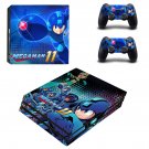 Mega Man 11 decal skin sticker for PS4 Pro console and controllers