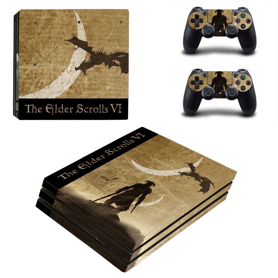 The Elder Scrolls 6 decal skin sticker for PS4 Pro console and controllers