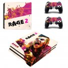 Rage 2 decal skin sticker for PS4 Pro console and controllers