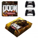 Doom Eternal decal skin sticker for PS4 Pro console and controllers