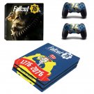 Fallout 76 decal skin sticker for PS4 Pro console and controllers