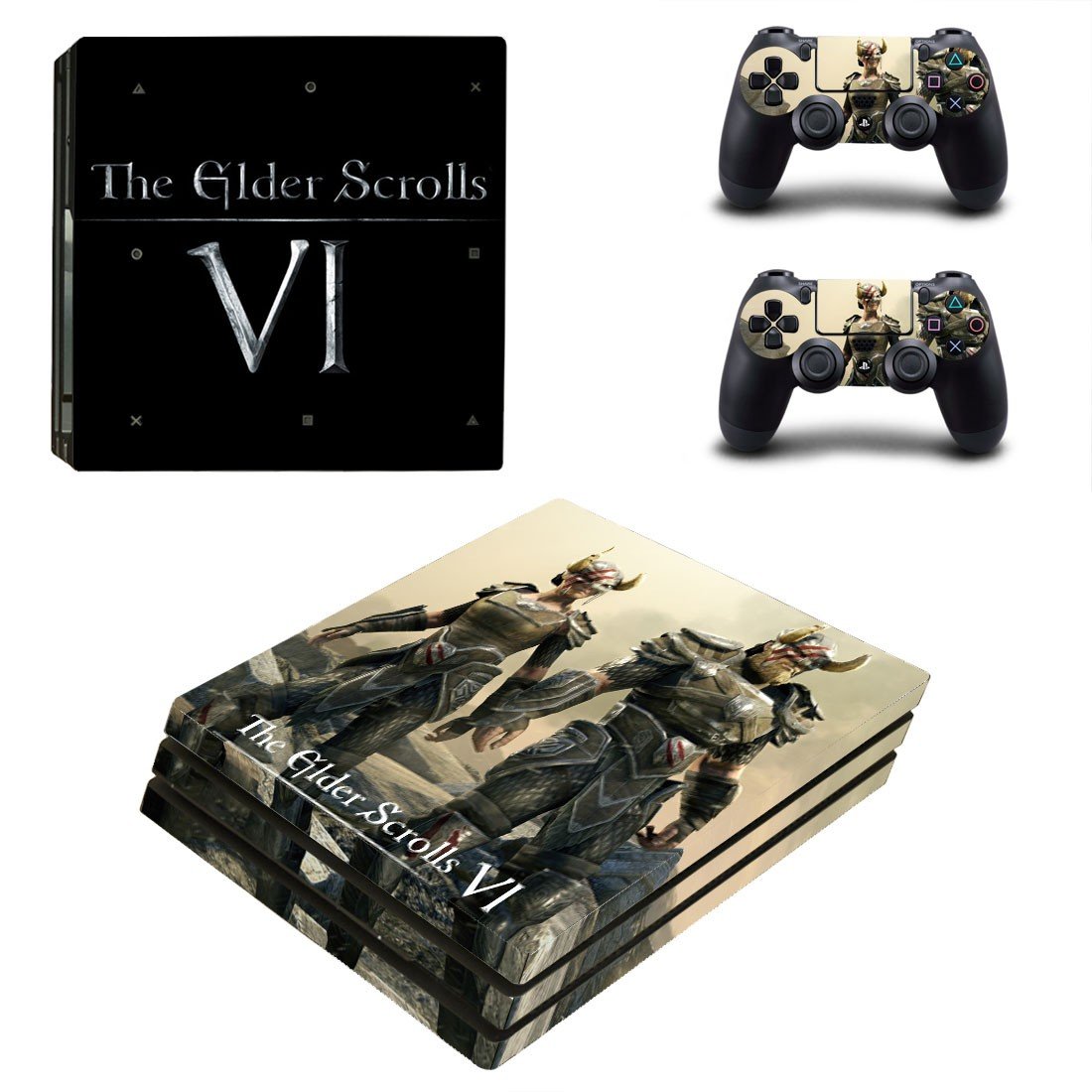 The Elder Scrolls 6 decal skin sticker for PS4 Pro console and controllers
