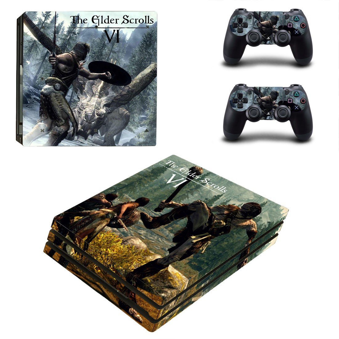 The Elder Scrolls 6 decal skin sticker for PS4 Pro console and controllers