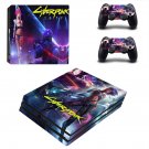 Cyberpunk 2077 decal skin sticker for PS4 Pro console and controllers