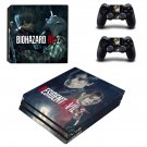 Resident Evil 2 decal skin sticker for PS4 Pro console and controllers