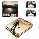 Dying Light 2 decal skin sticker for PS4 Pro console and controllers