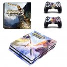 Warriors Orochi 3 decal skin sticker for PS4 Pro console and controllers