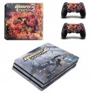 Warriors Orochi 3 decal skin sticker for PS4 Pro console and controllers