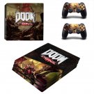 Doom Eternal decal skin sticker for PS4 Pro console and controllers