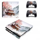 Chinese House decal skin sticker for PS4 Slim console and controllers