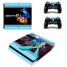 Mega Man 11 decal skin sticker for PS4 Slim console and controllers