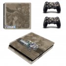 Valkyria Chronicles 4 decal skin sticker for PS4 Slim console and controllers