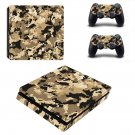 Camouflage decal skin sticker for PS4 Slim console and controllers