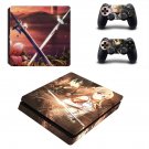 Sword Art Online decal skin sticker for PS4 Slim console and controllers