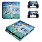 Cristiano Ronaldo decal skin sticker for PS4 Slim console and controllers