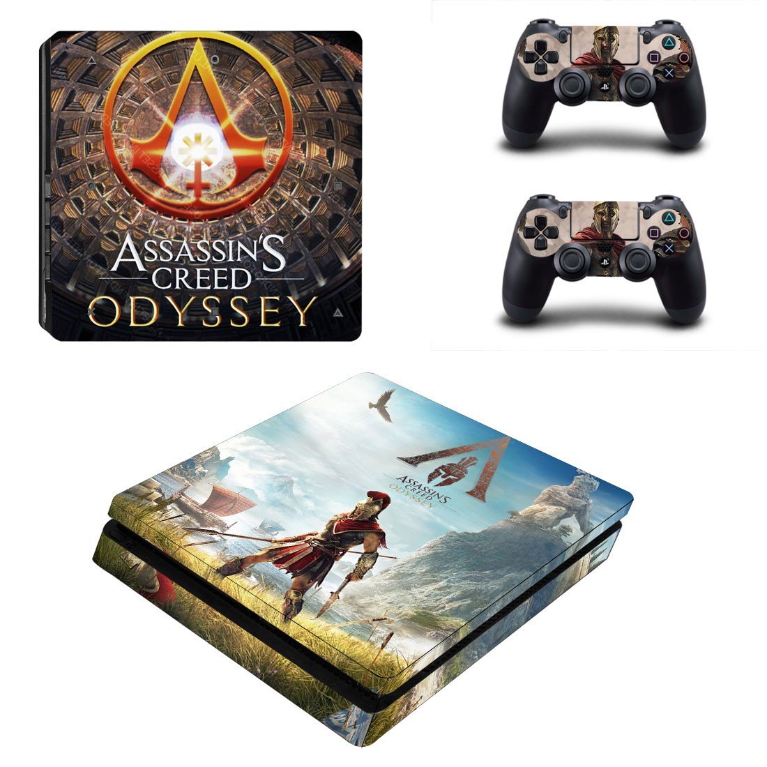 Assassin's Creed Odyssey decal skin sticker for PS4 Slim console and ...
