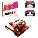 Rage 2 decal skin sticker for PS4 Slim console and controllers
