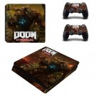 Doom Eternal decal skin sticker for PS4 Slim console and controllers