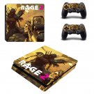 Rage 2 decal skin sticker for PS4 Slim console and controllers