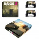 Rage 2 decal skin sticker for PS4 Slim console and controllers
