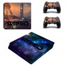 Starfield decal skin sticker for PS4 Slim console and controllers