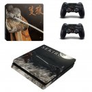 Sekiro decal skin sticker for PS4 Slim console and controllers