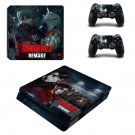 Resident Evil 2 remake decal skin sticker for PS4 Slim console and controllers