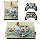 Fish wallpaper decal skin sticker for Xbox One X console and controllers