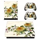 Flower Wallpaper decal skin sticker for Xbox One X console and controllers