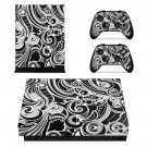 Floral Wallpaper decal skin sticker for Xbox One X console and controllers