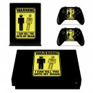 Danger Icon decal skin sticker for Xbox One X console and controllers
