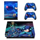 Mega Man 11 decal skin sticker for Xbox One X console and controllers