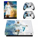Cristiano Ronaldo decal skin sticker for Xbox One X console and controllers