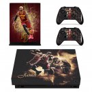 Cleveland Cavaliers decal skin sticker for Xbox One X console and controllers