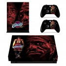 Cleveland Cavaliers decal skin sticker for Xbox One X console and controllers