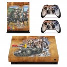Valkyria Chronicles 4 decal skin sticker for Xbox One X console and controllers