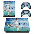 Cristiano Ronaldo decal skin sticker for Xbox One X console and controllers