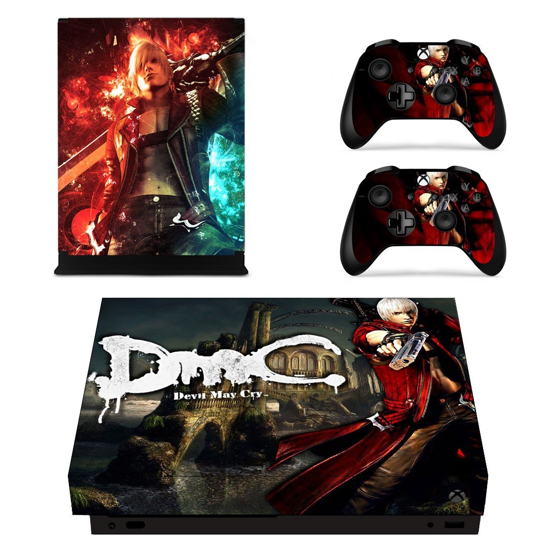 Devil May Cry decal skin sticker for Xbox One X console and controllers