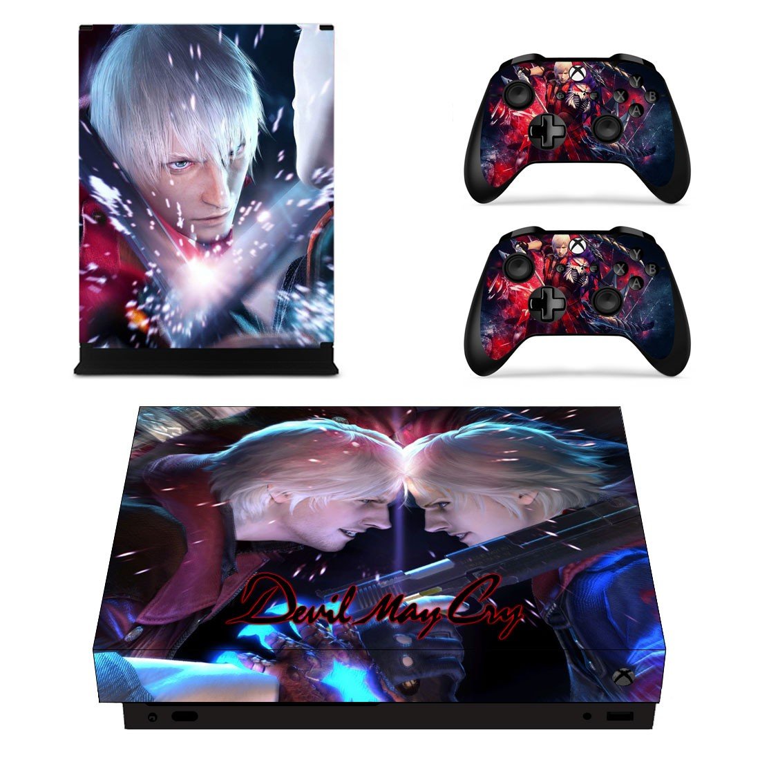Devil May Cry decal skin sticker for Xbox One X console and controllers