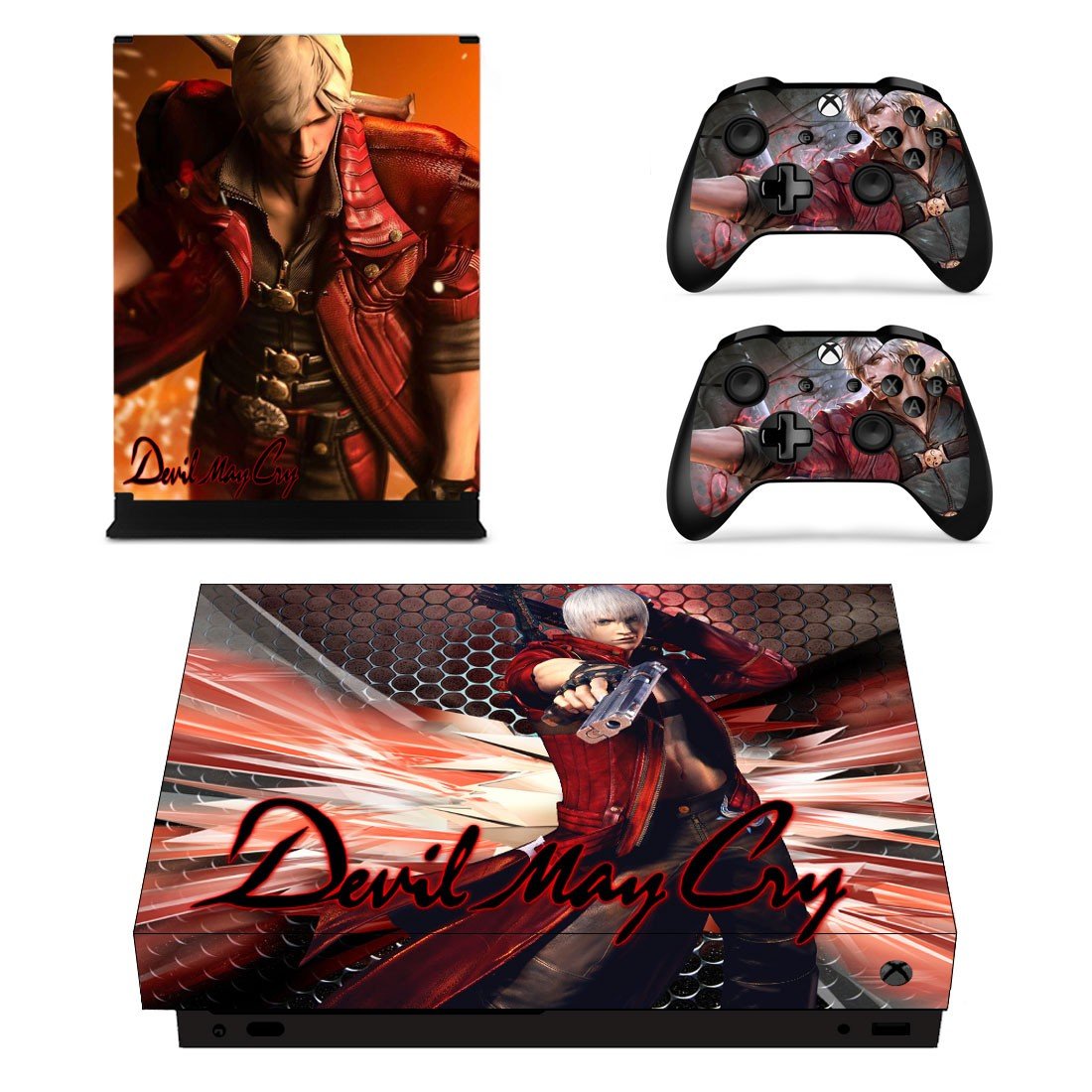 Devil May Cry decal skin sticker for Xbox One X console and controllers