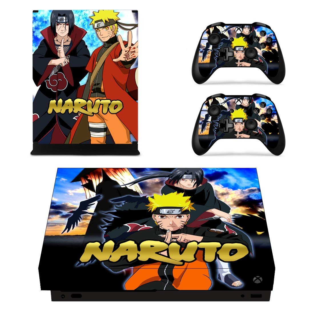 Naruto decal skin sticker for Xbox One X console and controllers