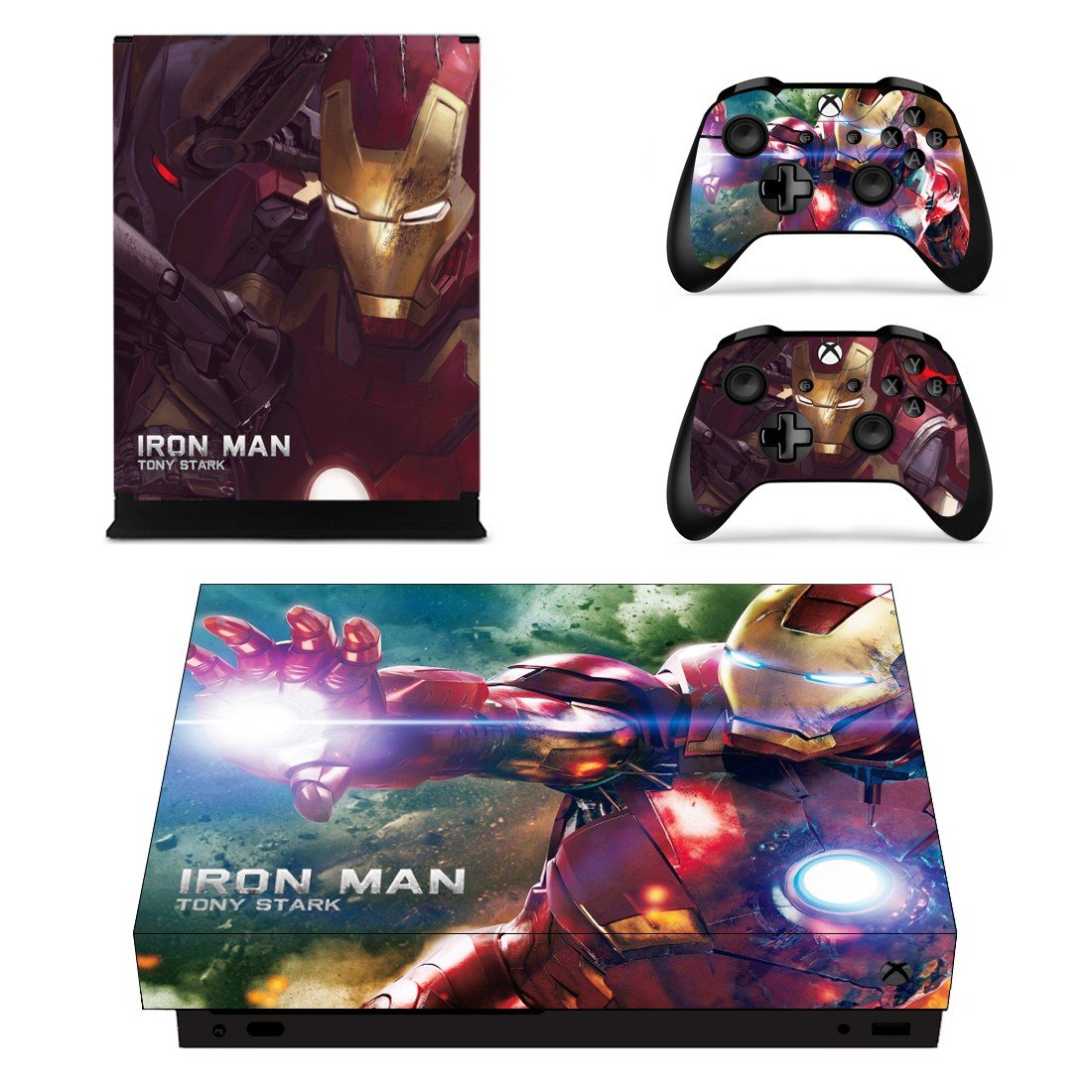 Iron Man tony stark decal skin sticker for Xbox One X console and ...