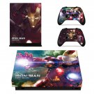 Iron Man tony stark decal skin sticker for Xbox One X console and controllers