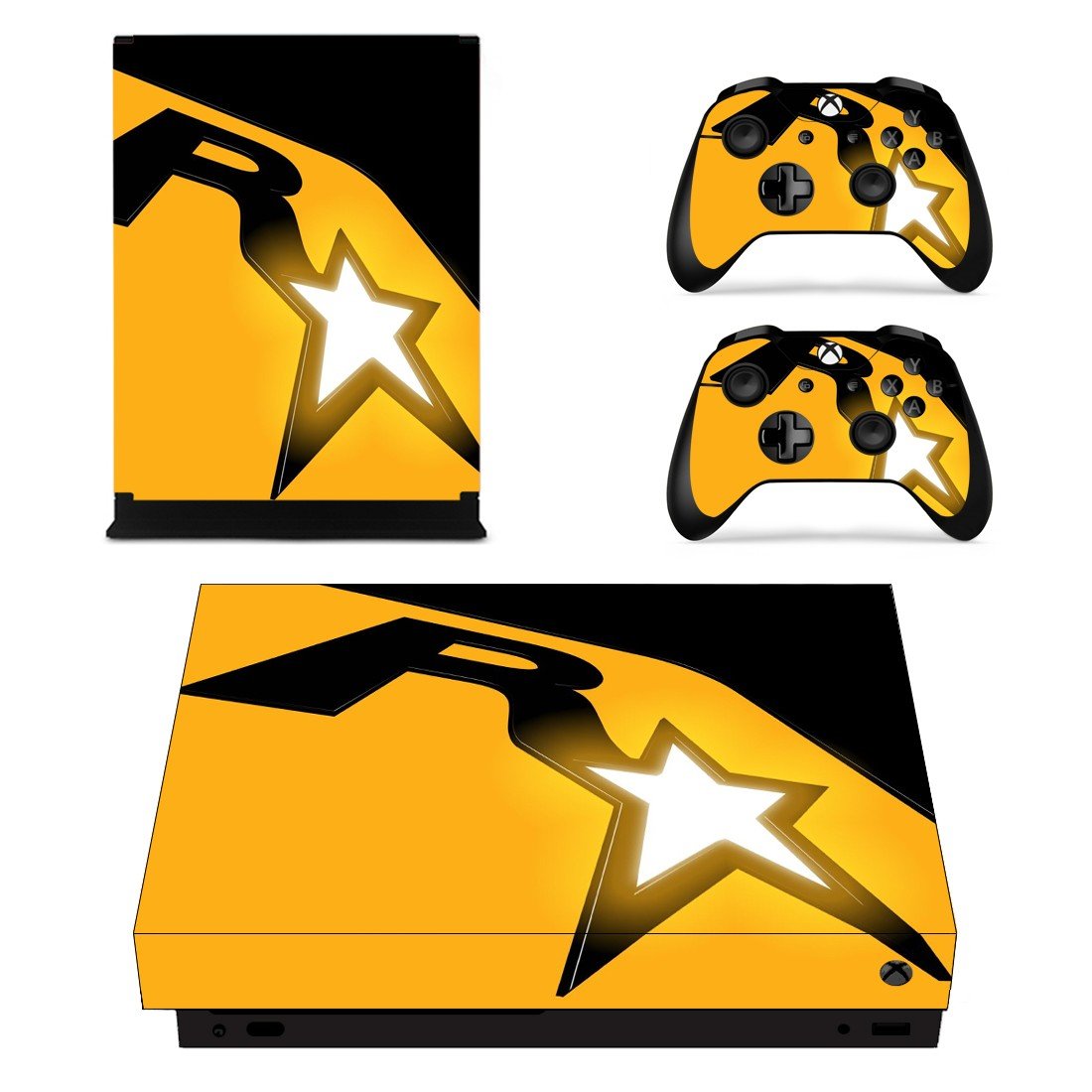 Rockstar Games decal skin sticker for Xbox One X console and controllers