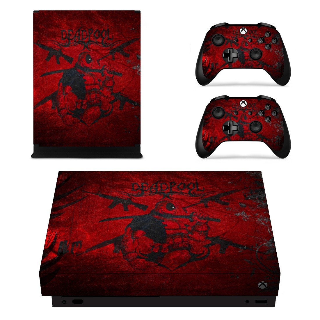 Dark Wallpaper decal skin sticker for Xbox One X console and controllers