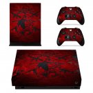 Dark Wallpaper decal skin sticker for Xbox One X console and controllers