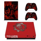 Gears of War decal skin sticker for Xbox One X console and controllers