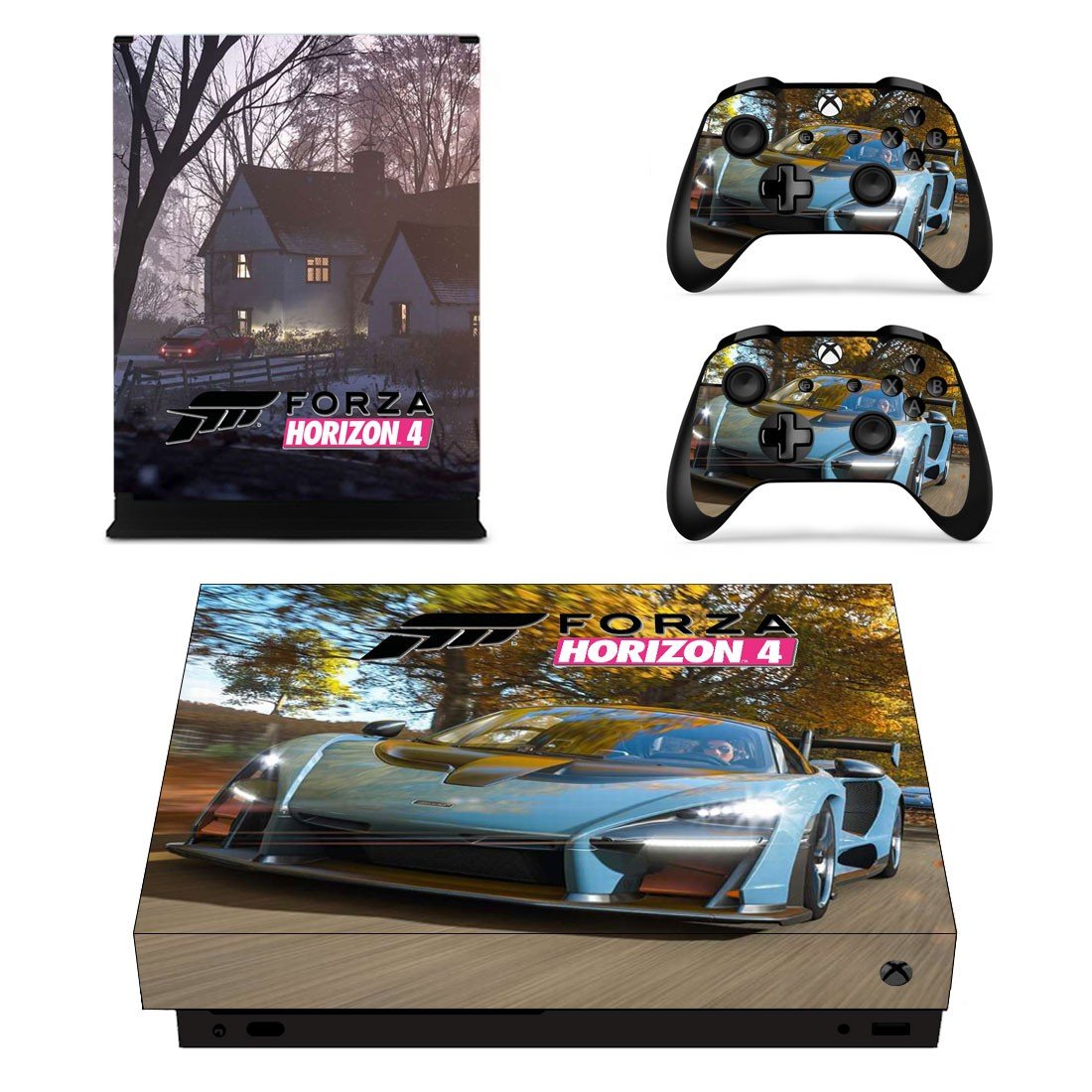 Forza Horizon 4 decal skin sticker for Xbox One X console and controllers